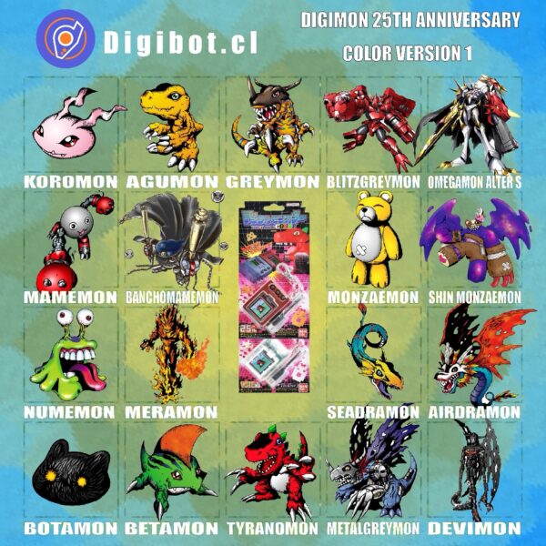 Vpet Digimon 25th aniversario Color