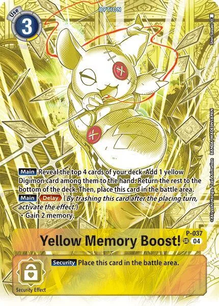 P-037 Yellow Memory Boost!